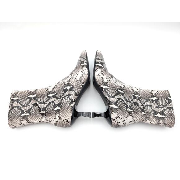 Abound Erinn Pointed Toe Heel Boot Women's Ivory Snake Size US8M EU38.5 - Picture 11 of 11